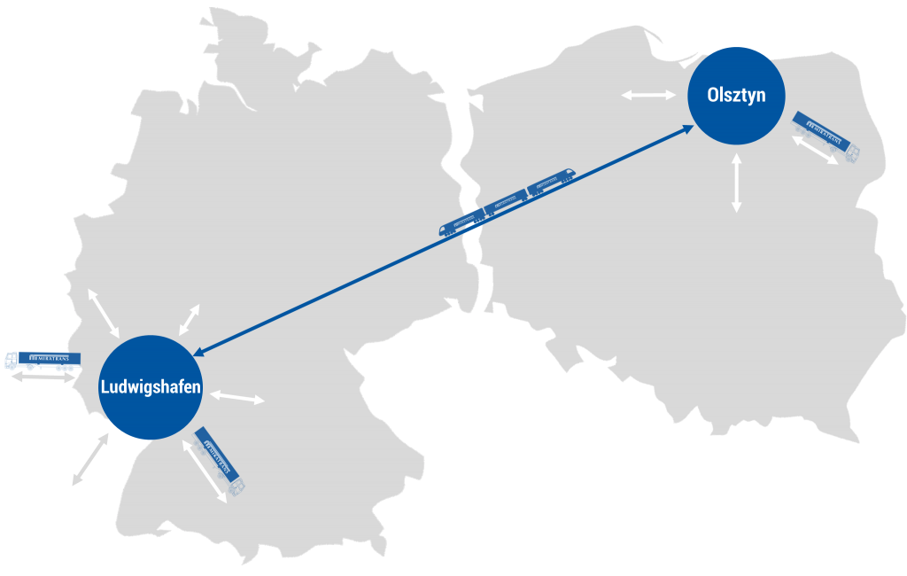 Trasa Olsztyn - Ludwigshafen
